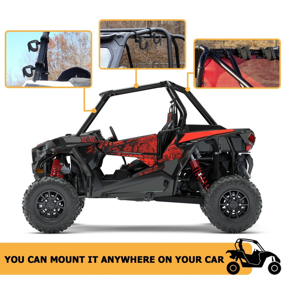 Polaris RZR XP Can Am Maverick Yamaha UTV 1.75" 2" Roll Bar Gun Holders Gaskets Mount - WeiSen - 80120009