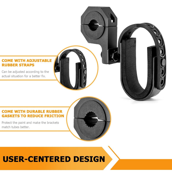 Polaris RZR XP Can Am Maverick Yamaha UTV 1.75" 2" Roll Bar Gun Holders Gaskets Mount - WeiSen - 80120009