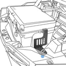 Polaris RZR XP Turbo 20 Quart RTIC Cooler Brackets Mount w/ 2 Tie Down Anchors - WeiSen - 80108004