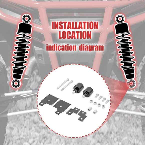 1999 - 2024 Polaris Sportsman 500 570 600 700 800 Front & Rear Full Lift Spacer Kit - WeiSen - ZT066