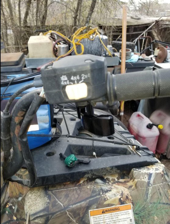 2009 - 2024 Polaris Sportsman/Scrambler Black Aluminum Thumb Throttle Control Lever - WeiSen - ZT057 - B