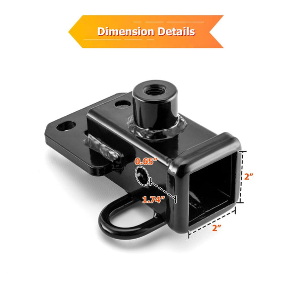 Rear Class 3 Trailer Hitch 2" Receiver for 2019 - 2025 Dodge Ram 1500 With Factory Bumper Hitch - WeiSen - 70108009