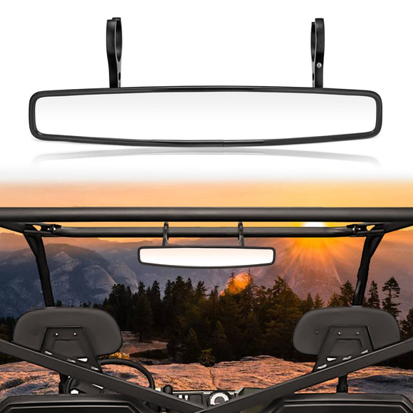 Round Bar 1.75" 2" UTV Center Rear View Mirrors for Polaris | Honda | Arctic Cat | Can - Am | Yamaha - WeiSen - 80301020