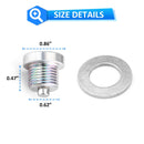 Solid Steel M16 X 1.5mm Transmission Drain Plug w/ Neodymium Magnet - WeiSen - 70311008