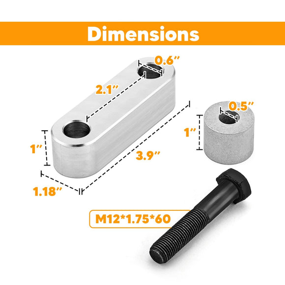 Subaru Forester Impreza Legacy Outback 1" Rear Trailing Arm Spacers Kit - WeiSen - 70408002