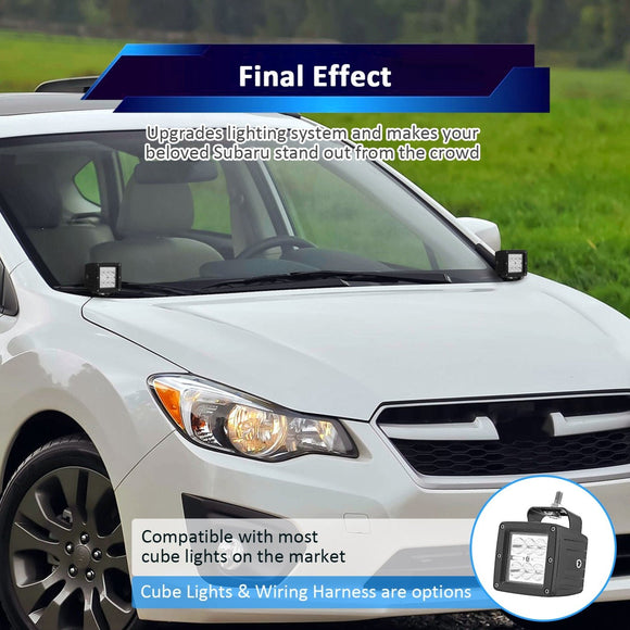 Subaru XV CROSSTREK IMPREZA WRX STI Hood Hinge LED Work Light Mount Bracket - WeiSen - 70104046