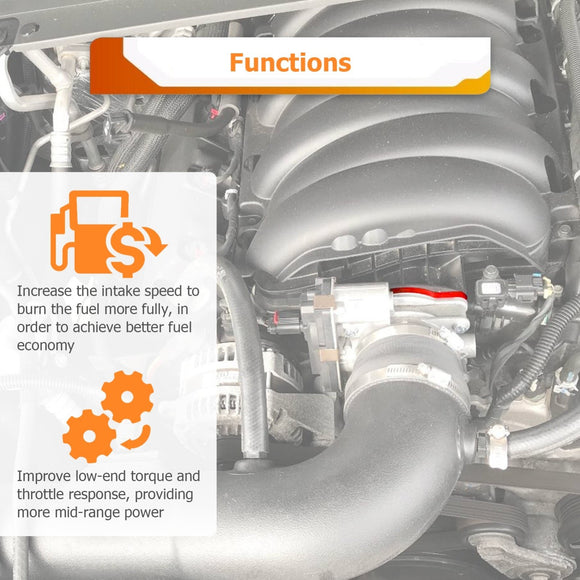Throttle Body Spacer Kit for 2014 - 2025 Chevrolet Silverado 1500/Tahoe/Suburban & GMC Sierra 1500/Yukon/Yukon XL 5.3L V8 Gas Engines - WeiSen - 70508006