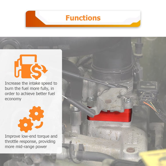 Throttle Body Spacer Kit for Jeep Cherokee XJ / Comanche MJ / Wrangler TJ YJ 4.0L 2.5L Engines - WeiSen - 70508005