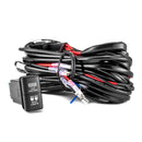Toyota 3 - Lead 10ft Wiring Harness Kit with Dual LED Light Bar Spot Light Switch Tall Style 1.28″x 0.87″(38mm x 22mm) - WeiSen - 70203019