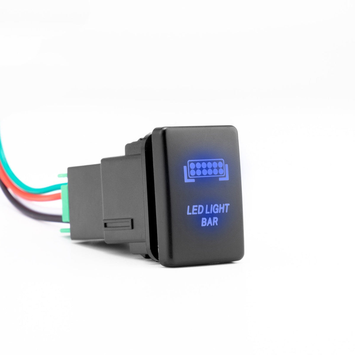 Blue LED Push Button Switch For Toyota Trucks & SUVs - Control Fog Lights, Light Bars, DRL