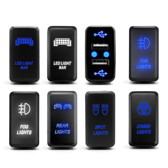 Toyota Tacoma Tundra 4Runner LED Light Rocker Switch Push Button - WeiSen - WI120