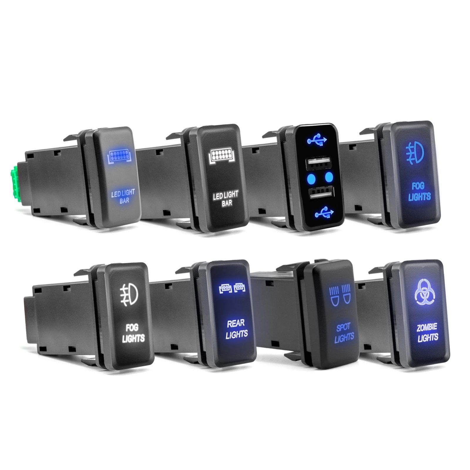 Toyota Tacoma Tundra 4Runner LED Light Rocker Switch Push Button | Weisen