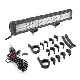 Universal 20"/32" LED Light Bar 1" - 2" Round Tube Mount Bracket for Ford Toyota Chevy UTV - Weisen - ZT027 - A+LED011+WI001 - A