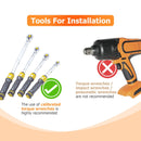 Universal 6 Point Spline Drive Tuner Socket Key Tool for 19mm (3/4) 21mm (13/16) Replacement Hex Socket - WeiSen - 80420003