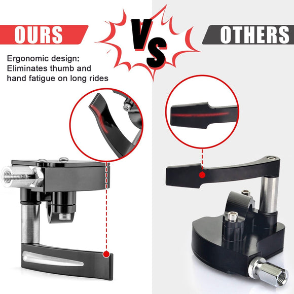 Universal ATV 7/8" 22mm Anodized Black Billet Throttle Thumb Assembly - WeiSen - 80501006