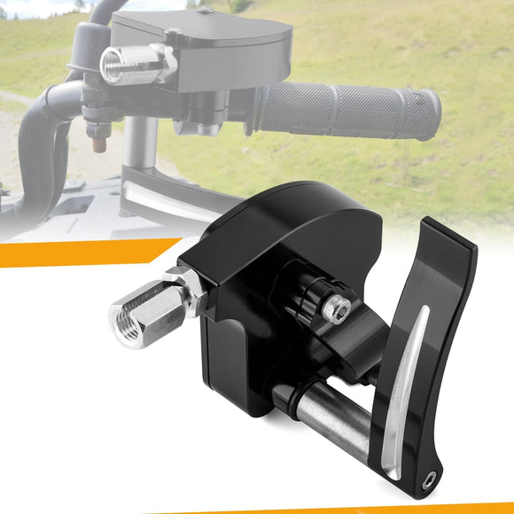 Universal ATV 7/8" 22mm Anodized Black Billet Throttle Thumb Assembly - WeiSen - 80501006