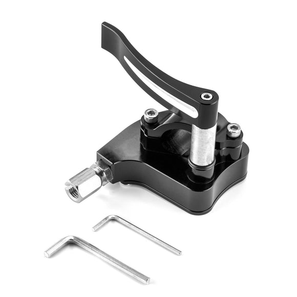 Universal ATV 7/8" 22mm Anodized Black Billet Throttle Thumb Assembly - WeiSen - 80501006