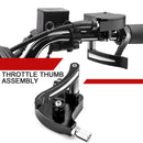 Universal ATV 7/8" 22mm Anodized Black Billet Throttle Thumb Assembly - WeiSen - 80501006