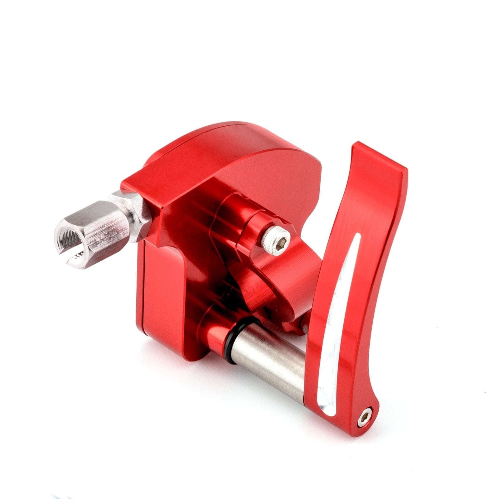 Universal ATV 7/8" 22mm Anodized Red Billet Throttle Thumb Assembly - Weisen