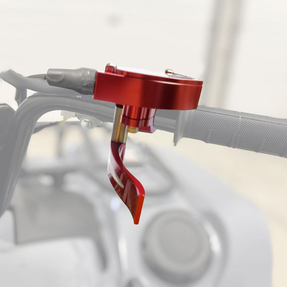 Universal ATV 7/8" 22mm Anodized Red Billet Throttle Thumb Assembly - WeiSen - 80501007