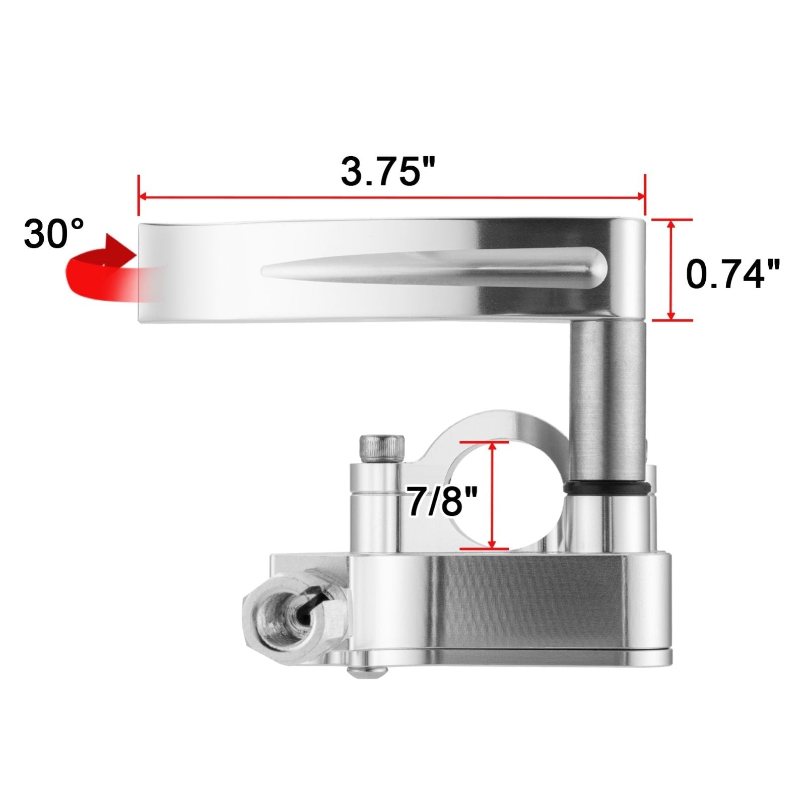 Universal ATV 7/8" 22mm Billet Aluminum CNC Throttle Thumb Assembly - Weisen