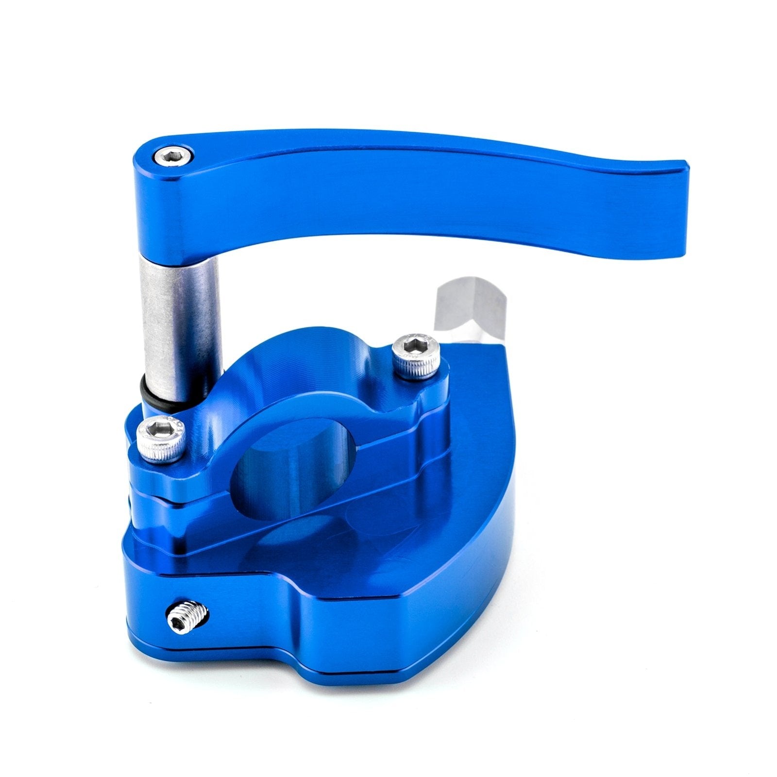 Universal ATV 7/8" 22mm CNC Billet Aluminum Anodized Blue Throttle Thumb Assembly - Weisen