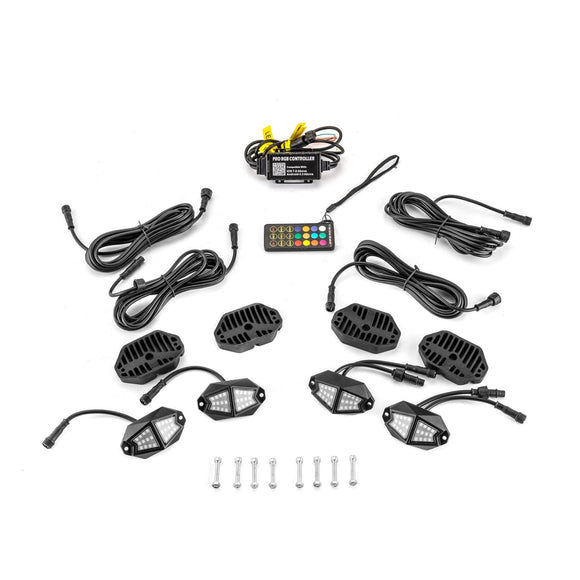 Universal for UTV ATV SUV Golf Cart Remote & APP Control Plug&Play RGB Rock Lights - WeiSen - 80209001