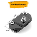 Universal Hood LED Work Light Pods Mount Brackets Clamp | CNC Aluminum No Drilling - WeiSen - 70104039