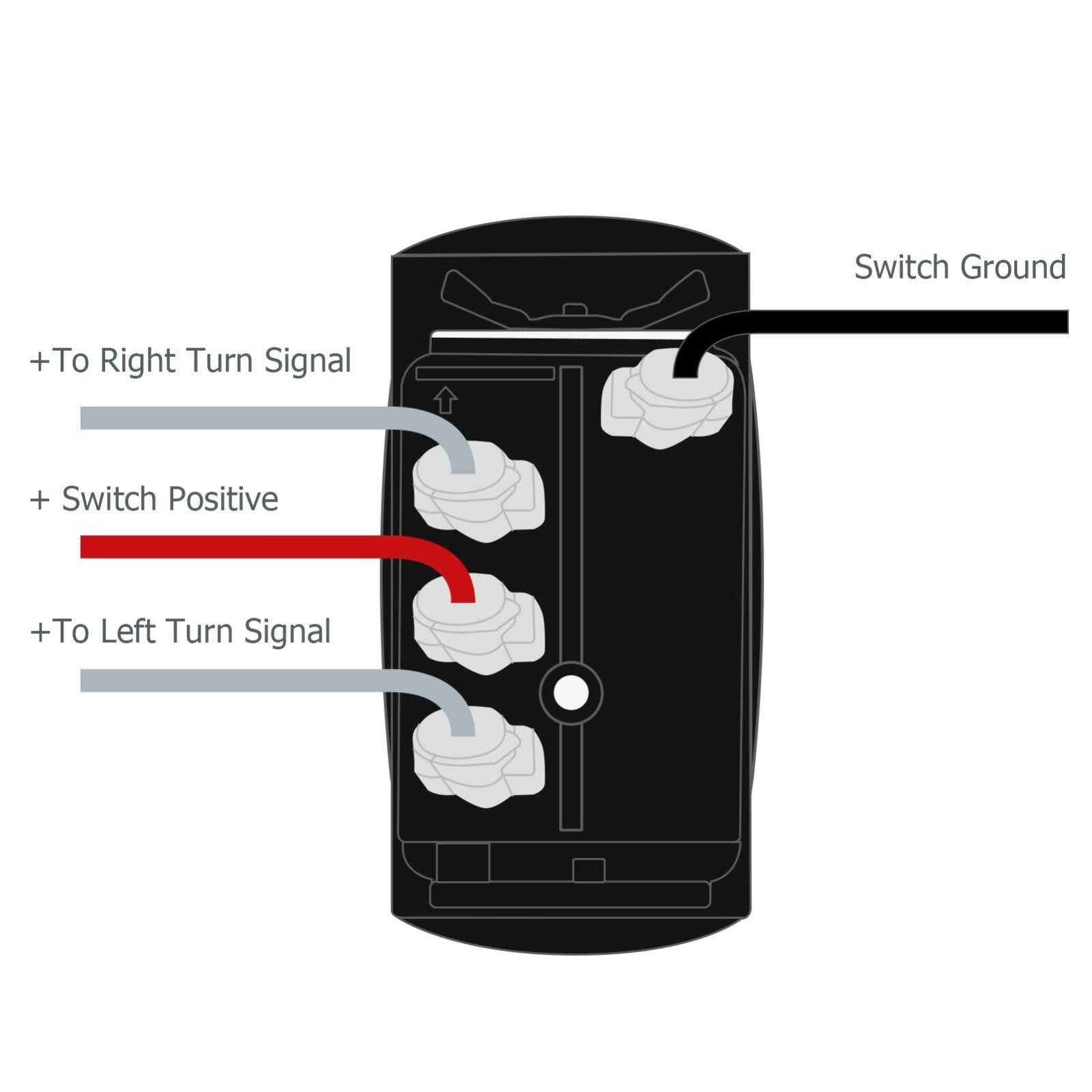 Universal Marine Boat Off Road UTV ATV 4 Pin Turn Signal Rocker Switch - Weisen