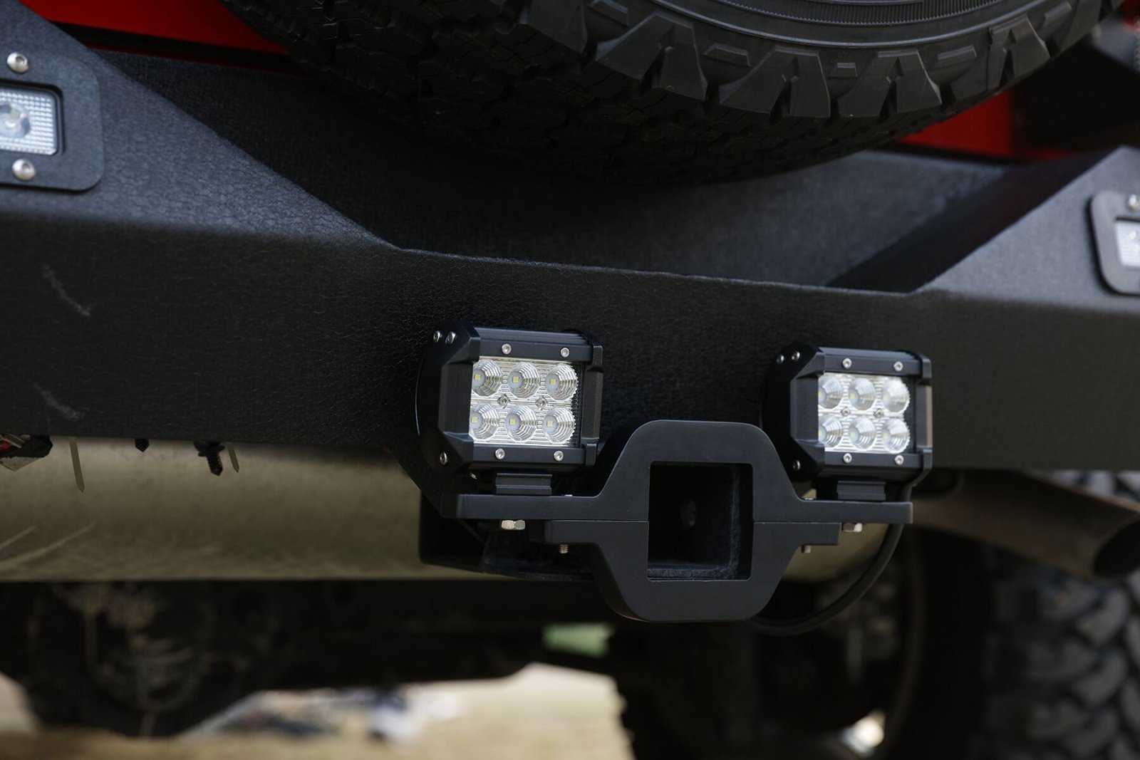 Universal Pickup Truck Offroad Rear Backup Reverse Tow Hitch LED Light Bar Mount Bracket - Weisen