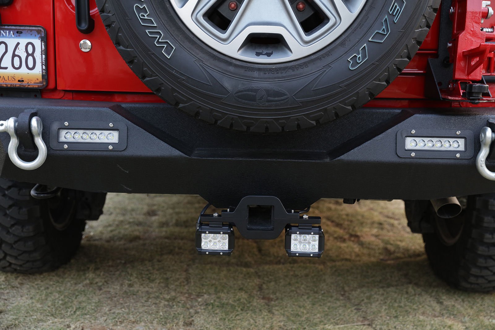 Universal Pickup Truck Offroad Rear Backup Reverse Tow Hitch LED Light Bar Mount Bracket - Weisen