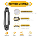 Universal Truck Pickup SUV Fury Series 6061 Aluminum 10" Hawse Fairlead for 8000 - 15000 LBS Winches - WeiSen - 80310021