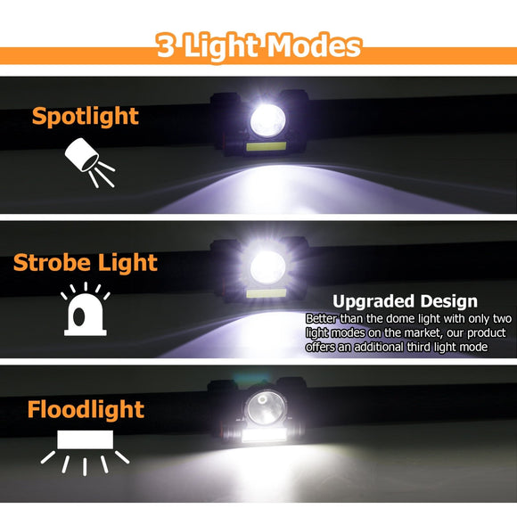 Universal UTV ATV Golf Cart 1.25" - 2" Roll Bar LED Dome Interior Light - WeiSen - 80207002