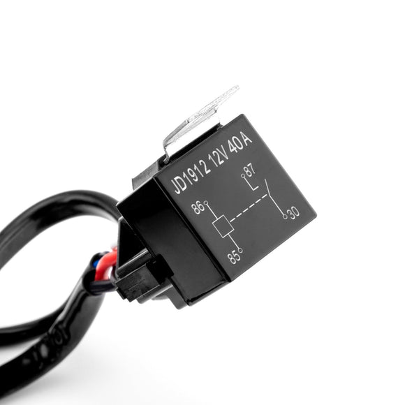 Universal Wiring Harness For LED Lights 2 Lead 12V 40Amp With Fuse And Relay - WeiSen - WI003