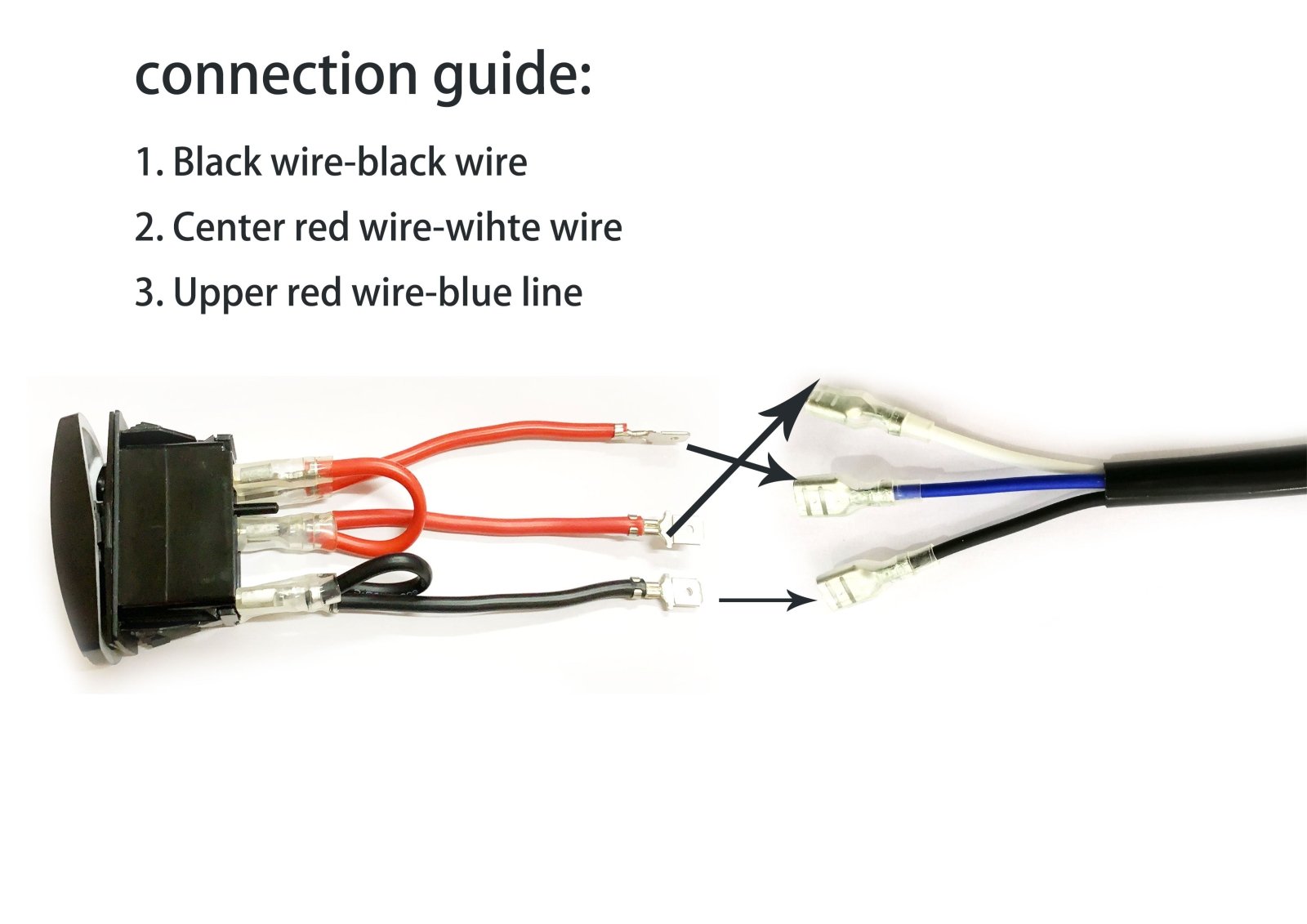 UTV ATV Off Road 2 Lead LED Light Bar Wiring Harness - Weisen