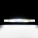 UTV ATV Pickup Truck Amber White 32" Dual Rows Straight LED Light Bar W/ Memory Function Wiring Harness Rocker Switch | Strobe Modes - WeiSen - 70202018