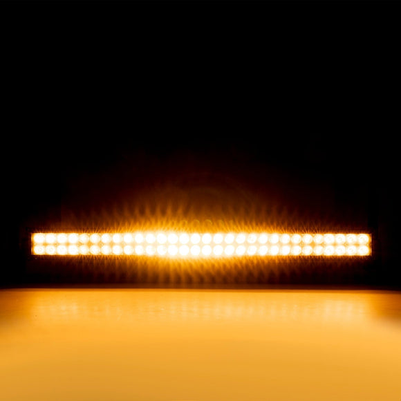 UTV ATV Pickup Truck Amber White 32" Dual Rows Straight LED Light Bar W/ Memory Function Wiring Harness Rocker Switch | Strobe Modes - WeiSen - 70202018