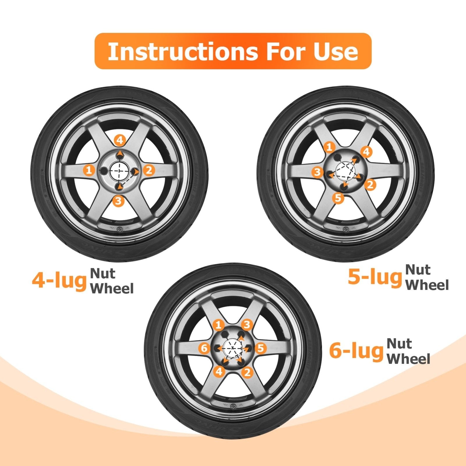 UTV ATV SUV Pickup Trucks Universal Heavy Duty Steel Triple Coating M12x1.50 Lug Nuts - Weisen