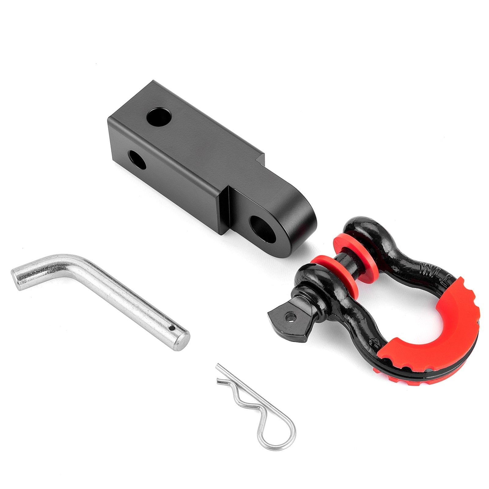 Pair Of 3/4" D-Ring Shackle Hitch Receivers - 19 Ton Breaking Load For Truck Jeep SUV - Aaiwa