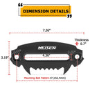 UTV ATV Universal (Fury Series) 6" Aluminum Hawse Fairlead for 4000 - 5500 LBS Winches - WeiSen - 80310003