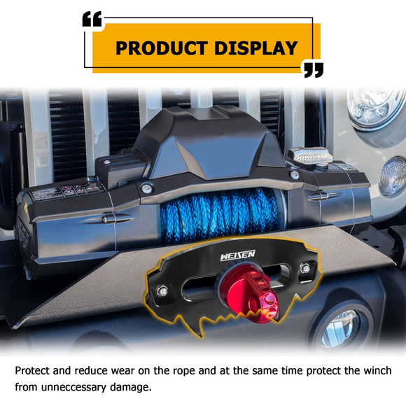 UTV ATV Universal (Fury Series) 6" Aluminum Hawse Fairlead for 4000 - 5500 LBS Winches - WeiSen - 80310003