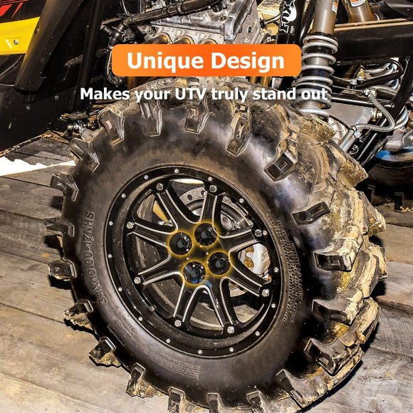 UTV ATV Universal Heavy Duty Steel 16Pcs 3/8" - 24 Thread Size Lug Nuts - WeiSen - 80420002