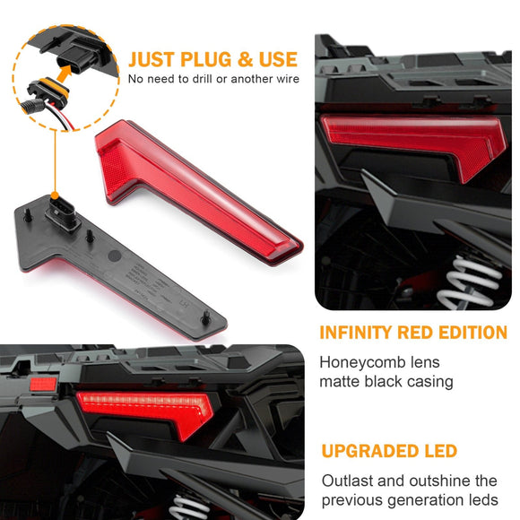 UTV LED Tail Brake Lights/Rear Lamps for Polaris Sportsman 850 & RZR XP 1000 Turbo - WeiSen - 80203005