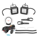UTV LED Work Light Pod + 1" - 2" Adjustable Bracket for Round Tube Roll Cage - Weisen - ZT020 - A+70201006+WI005 - A