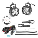 UTV LED Work Light Pod + 1" - 2" Adjustable Bracket for Round Tube Roll Cage - Weisen - ZT020 - B+70201006+WI005 - A