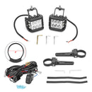 UTV LED Work Light Pod + 1" - 2" Adjustable Bracket for Round Tube Roll Cage - Weisen - ZT020 - B+LED002+WI005 - A