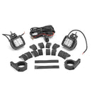 UTV LED Work Light Pod + 1" - 2" Adjustable Bracket for Round Tube Roll Cage - Weisen - ZT027 - A+LED003+WI003