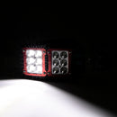 UTV Off Road Racing Tempered Glass Side Rearview Mirrors w/ Spot Light for Polaris Can - Am Pro - Fit Cage - WeiSen - 80301038