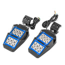 UTV Off Road Racing Tempered Glass Side Rearview Mirrors w/ Spot Light for Polaris Can - Am Pro - Fit Cage - WeiSen - 80301038