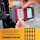 UTV Off Road Racing Tempered Glass Side Rearview Mirrors w/ Spot Light for Polaris Can - Am Pro - Fit Cage - WeiSen - 80301038